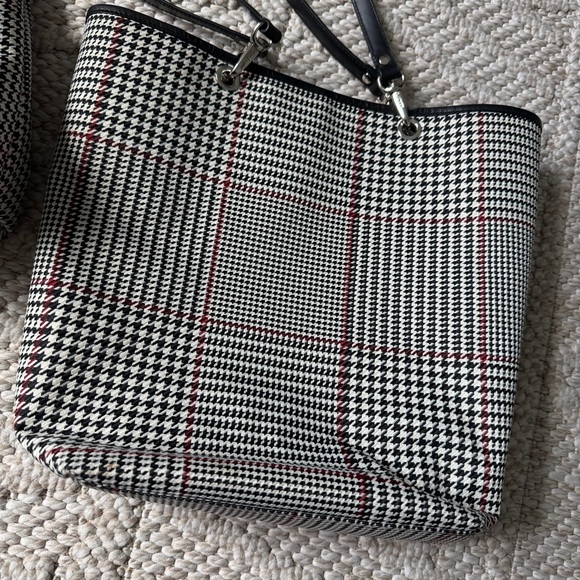 Vintage Y2K Ralph Lauren Houndstooth Purse Bag Tote Lot of 2 RL - Picture 11 of 11